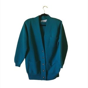 DONATING SOON Vintage 90s Chic Green Jacket Size M